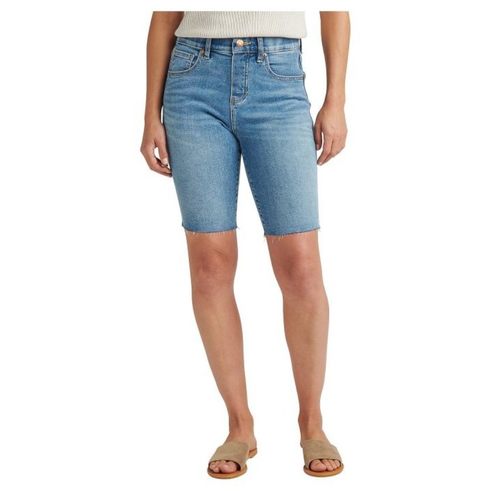 JAG Valentina High Rise Pull-On Short-Caspian Sea SIZE 14 NWT